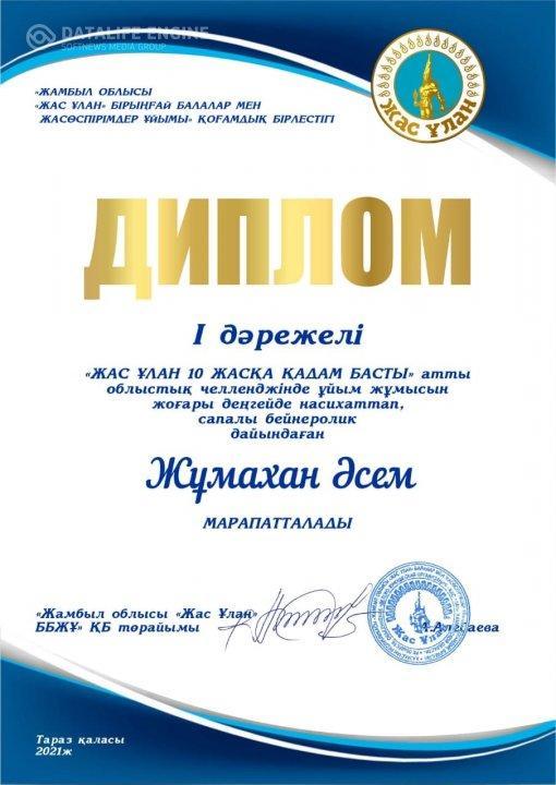 ЖАС ҰЛАН – 10 ЖАСҚА ҚАДАМ БАСТЫ! атты облыстық челлендж